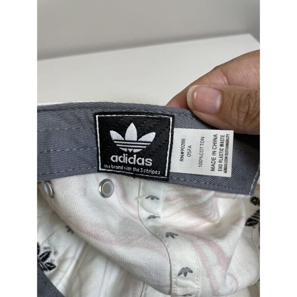 Adidas Trefoil Logo Marble Print Bucket Hat Streetwear Trendy 100% Cotton - Picture 7 of 9